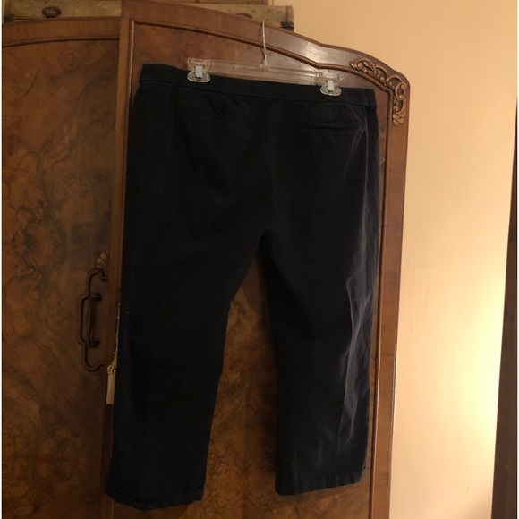 Chico’s Black Capris with Pockets front zip size 3 or XL 16 - Picture 2 of 9